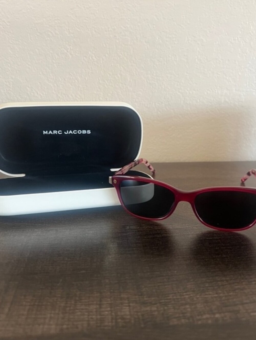 Marc Jacobs Wine Red Cat-Eye Polarized Sunglasses